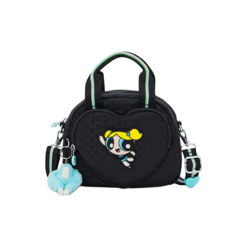 Kipling Суперкрошки Коллаборация Ткань Одно плечо Сумка Мини Женская Монограмма Черный Синий