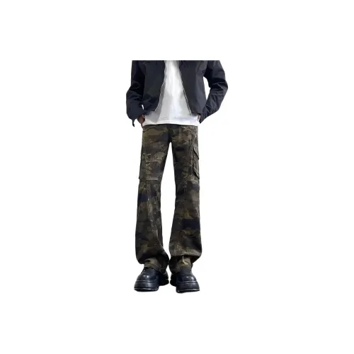 UOOHE Камуфляж Унисекс Джинсы