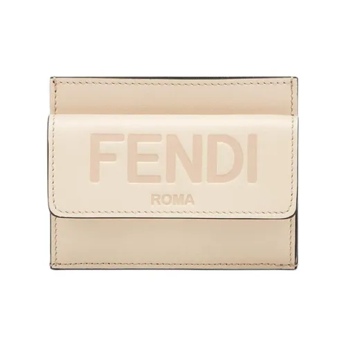 FENDI Телячья кожа Кошелек Держатель для карт кошелек Картхолдер Женские Розовый Конфетный цвет