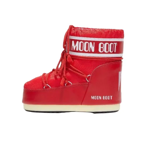 MOON BOOT Короткий Сноубутс Унисекс Красный Белый