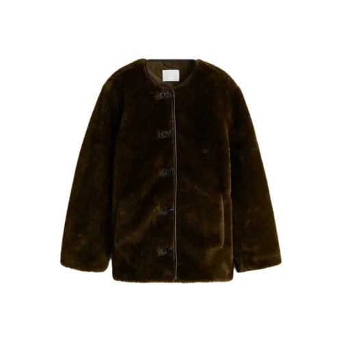 H M Темный хаки зеленый женский бархатный пиджак