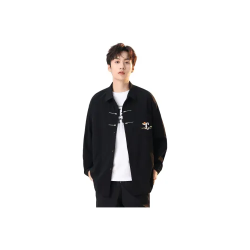 CCAABB Мужские черные рубашки