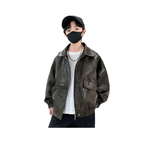 Mami Macca кожаная куртка для подростков