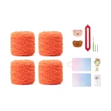 Оранжевый Красный (4 упаковки) - Звездная коробка