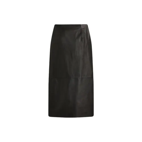 SCANLAN THEODORE Кожаная карандашная юбка кожа длинная женская