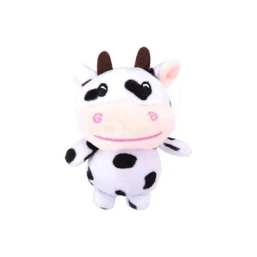 QICAIBOSHI Cartoon Cute Черный Белый Корова Игрушка Плюшевая Подвеска 12 см Рекомендуемая Высота