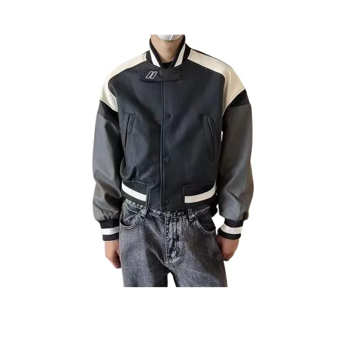 MGDOHOME Черный Унисекс Кожаные куртки
