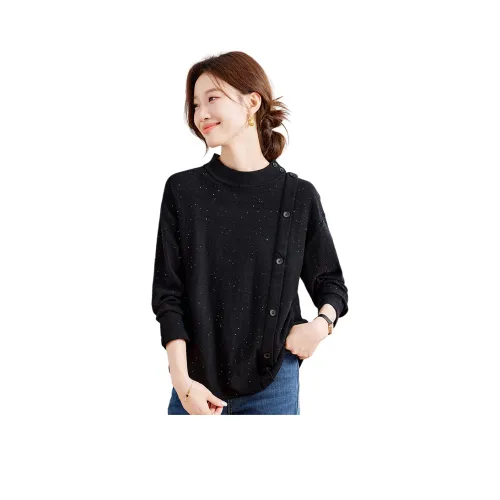 MJ Черный Женский Трикотаж