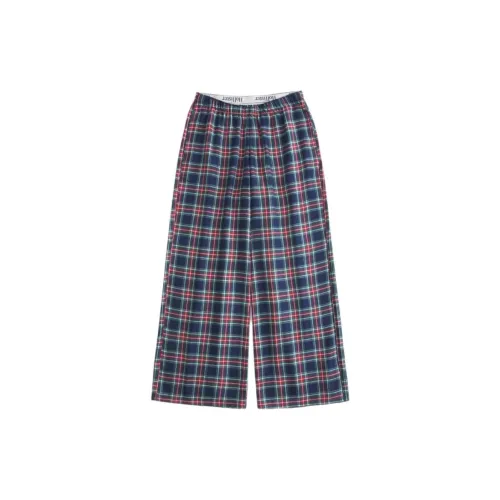 Hollister Женские пижамные штаны в синем клетчатом принте