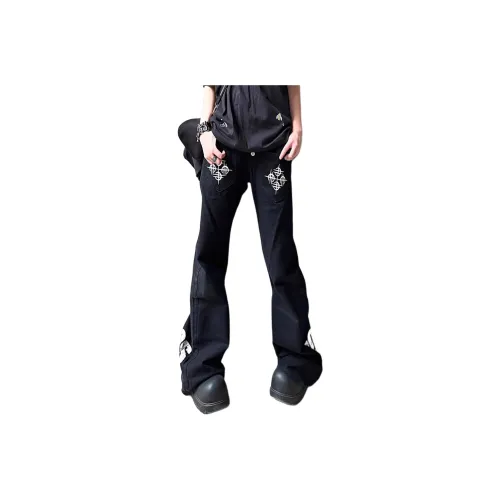 PANDA ADEVIL Черный Унисекс Джинсы