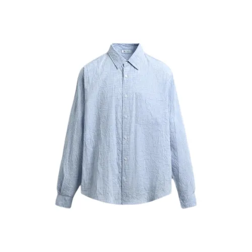 ZARA Небесно-голубой Мужские Рубашки