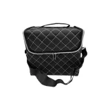 Ромб Узор Белый Край Черный