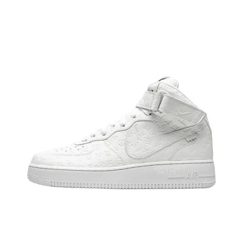 Nike x LOUIS VUITTON MID Топ Скейтборд Кроссовки Мужские Белые