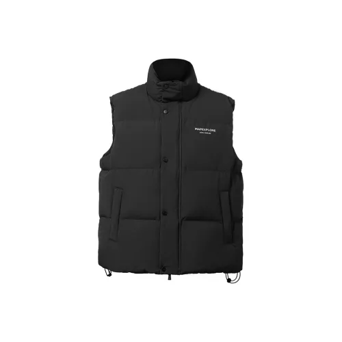 MAP EXPLORE Черный Унисекс Пуховый жилет