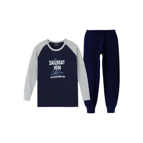 Темно-синий синий мужской термокостюм