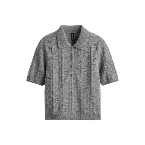 H M Серый Смешанный Цвет Женские Свитера