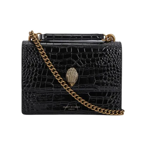 Kurt Geiger London Сумка через плечо из коровьей кожи Женская Черная