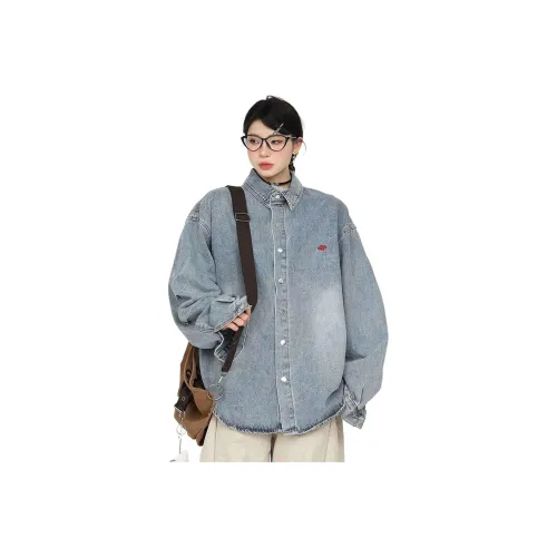 PISYPOX Светло-синие унисекс джинсовые куртки