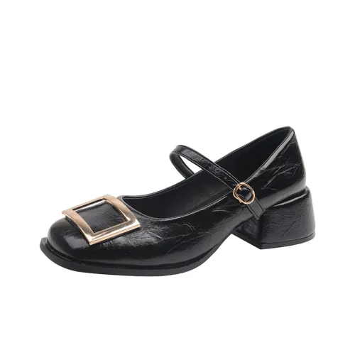 Wuji Квадратный каблук Элегантный Mary Jane Женские