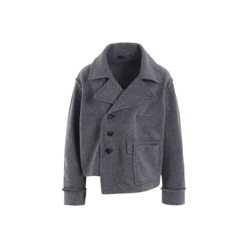 Yohji Yamamoto Y'S FW25 W NY BOILED Шерсть Флис H Короткий J Куртки Пальто Женские