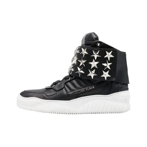 PHILIPP PLEIN Высокие кроссовки для скейтбординга Мужские Черные