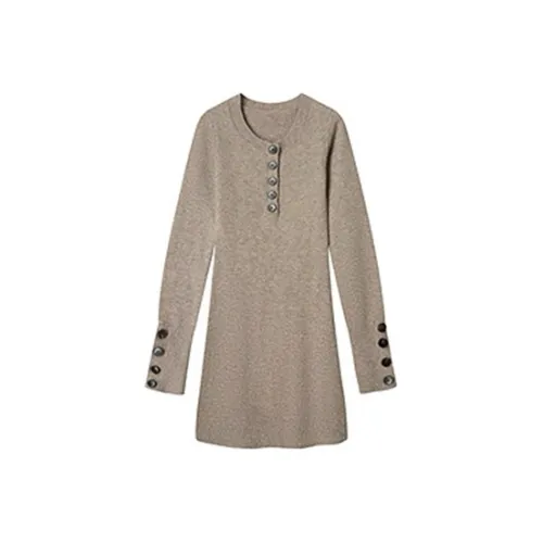 Udon House Длинное платье с длинными рукавами женское