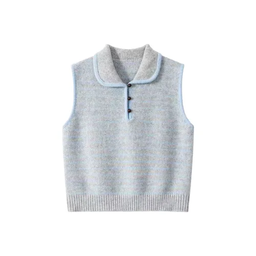 Wang Leshi Серый Женский жилет