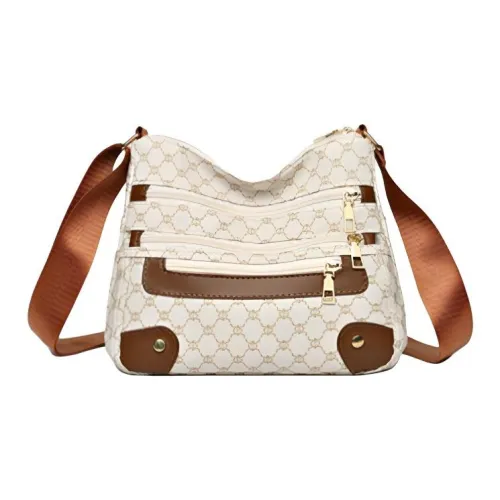 SMVP Oxford Сумка через плечо Сумка на плечо Стандартная Женская Бежевая Коричневая