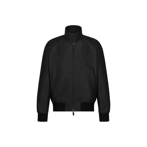 DIOR FW25 Кожа Куртка Облегающая Мужская