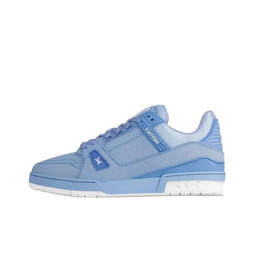 LOUIS VUITTON Тренер Low Топ Скейтборд Кроссовки Унисекс Синий