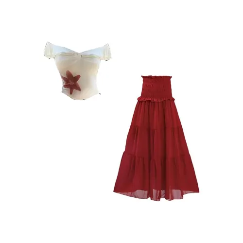 TIBINB Женские Комплекты с Юбкой