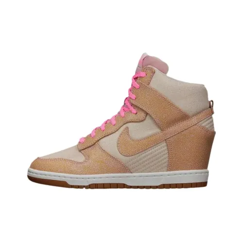 Nike Dunk Sky High Топ Скейтборд Кроссовки Женские Коричневый