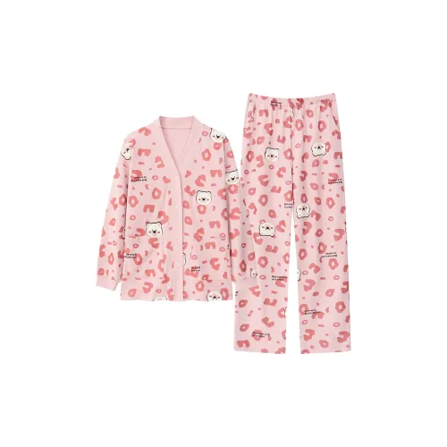 FENTENGCARE Розовый Женский Пижамный Комплект