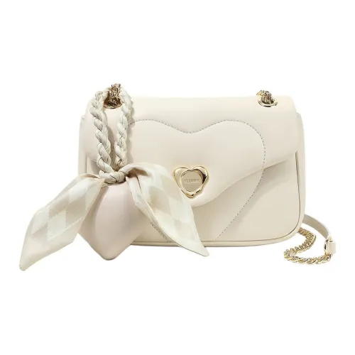 Teenmix Сумка из кожи разделенная кожа плечо сумка с цепочкой сумка через плечо обычная женская экрю розовый черный