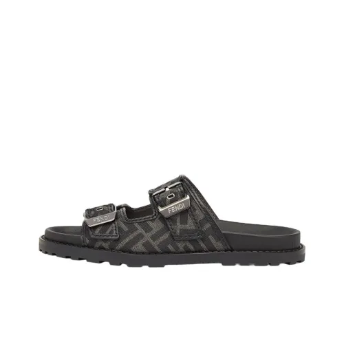 FENDI Быстросохнущие слипоны мужской черный