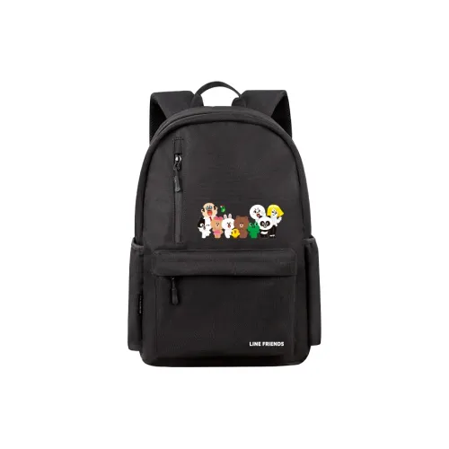 LINE FRIENDS Полиэстер Рюкзак Унисекс Черный