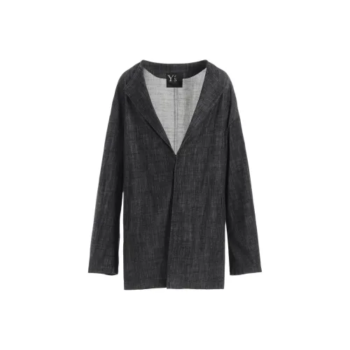 Yohji Yamamoto Y'S FW25 8OZ DROP Рукав Деним Куртка Деним Куртка Женские