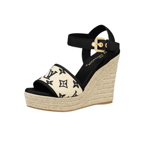 LOUIS VUITTON Starboard One Ремешок Сандалии Женские Бежевые