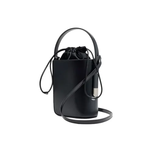 TAD FAB Сумка-ведро из гладкой коровьей кожи через плечо унисекс черный белый розовый