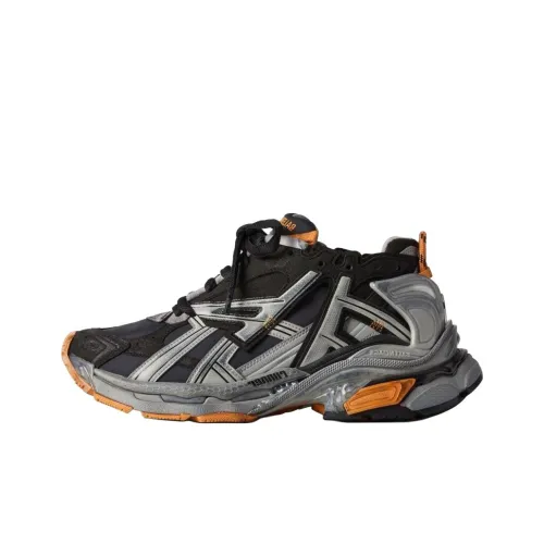 Balenciaga Низкий топ Повседневная обувь Мужская Серый Оранжевый