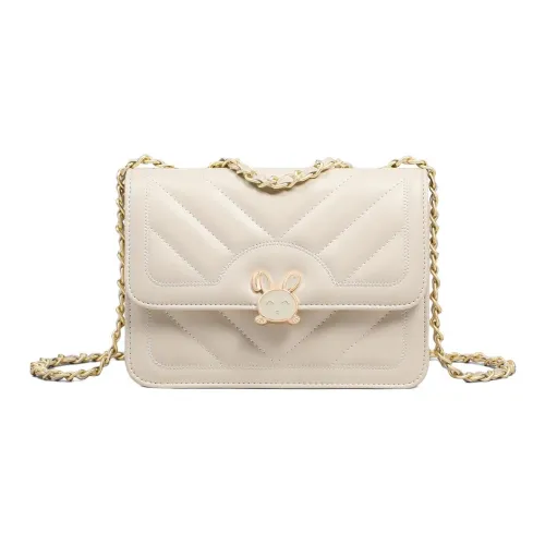 PT'SON Композитный материал Маленькая квадратная сумка Сумка через плечо Стандартная Женская Белая