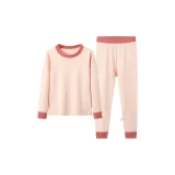 ZF-Свет Мягкий флис Комплект нижнего белья-Розовый