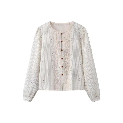 DOSOHEB Полосатая рубашка Женская рубашка