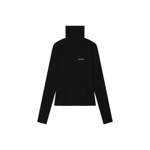 Asif calie FW25 Cut Off Водолазка Длинный рукав Свитер Женские