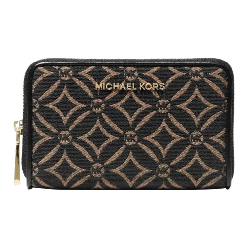 MICHAEL KORS Жаккард Хлопок Держатель для карт кошелек Маленький Женский Многоцветный