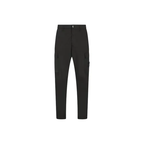 STONE ISLAND Мужские карго-брюки черного цвета