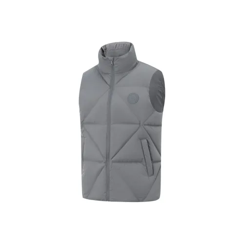 Подкладка Элегантная Серый Мужской Пуховый жилет