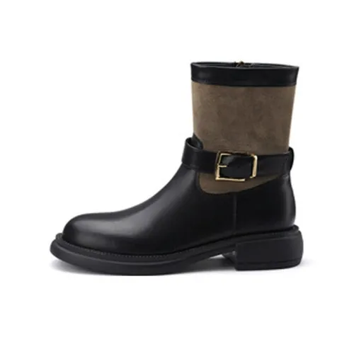 SENJIALUO Колено Высокие сапоги 4,5CM Женские