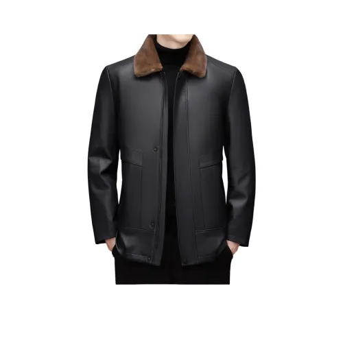 EMINU Мужские кожаные куртки