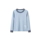 ZF-Свет Мягкий флис Термическая нижнее белье Верхний слой Элегантность Синий